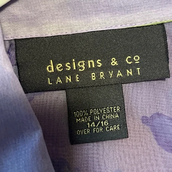 Lane Bryant Lavender Top - Picture 3 of 3